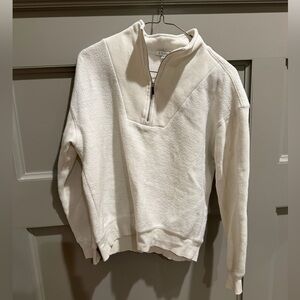 Z supply cream quarter zip